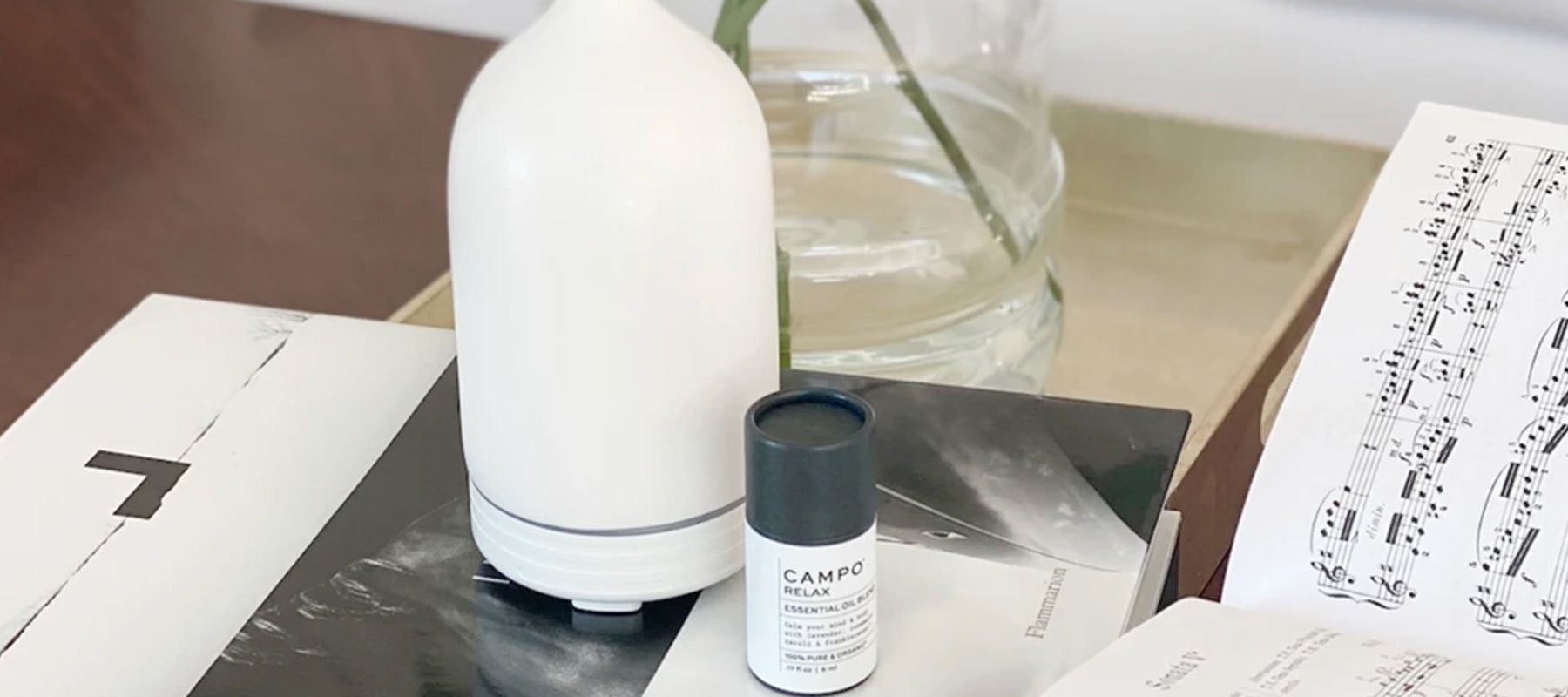 white ceramic essential oil diffuser