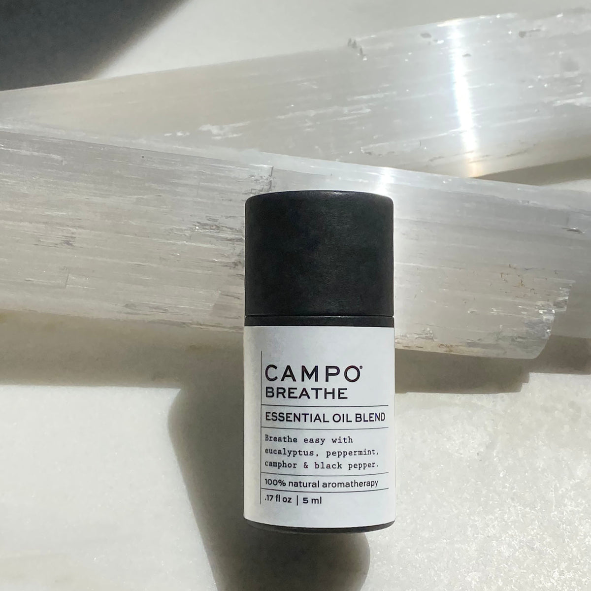 Campo Beauty, Essential Oil BREATHE Blend 5 ml Breathe easy with this 100% pure essential oil blend of Eucalyptus, Peppermint, Camphor &amp; Black Pepper.