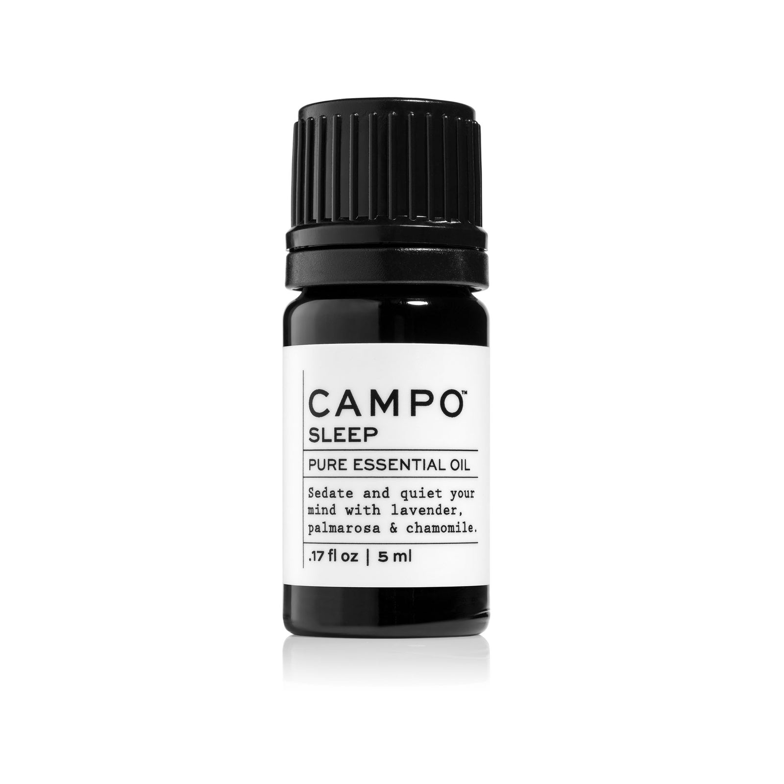 CAMPO Sleep Essential Oil blend 15ml bottle. Sedate your mind & fall into a deep sleep  French Lavender, Wild Palmarosa, Roman Chamomile and Valerian Root.