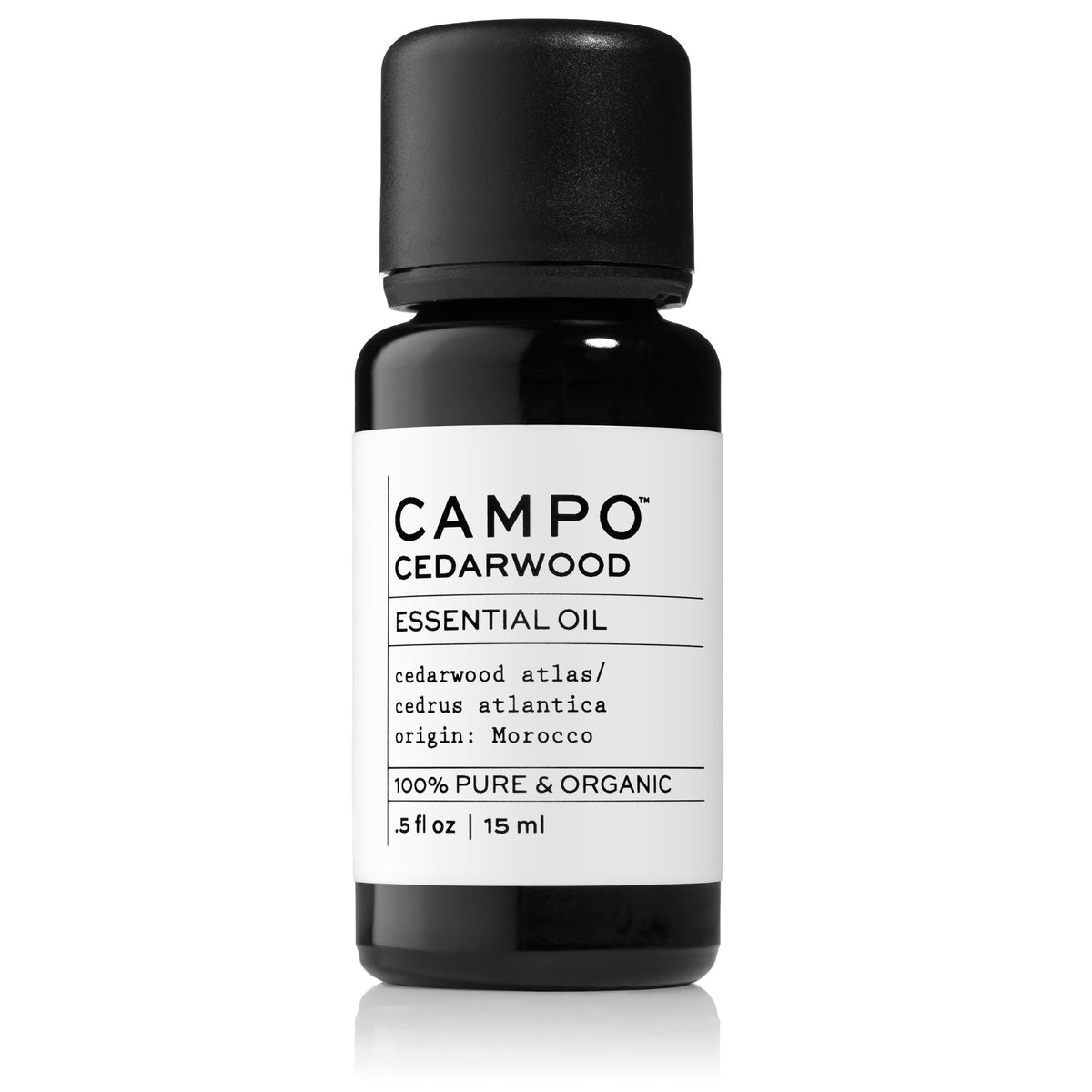 Campo Beauty 15 ml CEDARWOOD ATLAS Essential Oil Single Note .5 fl oz 100% Pure and Organic