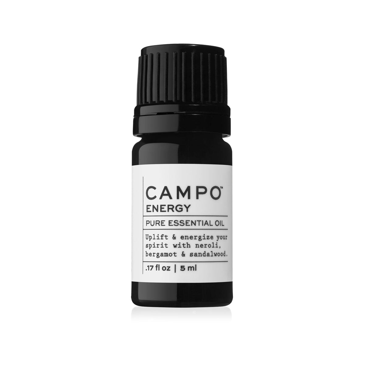 Campo Beauty ENERGY Blend 5 ml Essential Oil. Restores a sense of vitality and alertness. An uplifting blend of 100% pure essential oils with rich citrus notes of Italian Neroli Orange Blossom, Bergamot, Sweet Orange, and Bitter Orange with a hint of Australian Sandalwood. Feel the energy inside and out.
