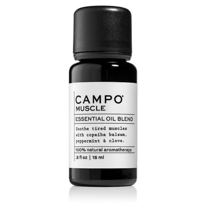 Campo Beauty MUSCLE Blend 5 ml and 15 ml Essential Oil. Soothe sore muscles & pain with this 100% natural essential oil blend of copaiba balsam, peppermint & clove.